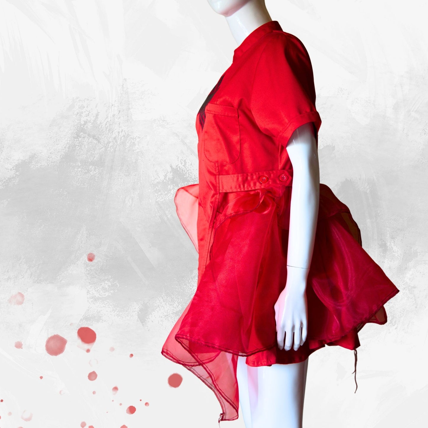 NEW! Red Gothic Nurse Dress　