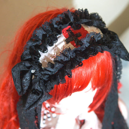 Japanischer Gothic- und Lolita-Mode-Kopfschmuck Handgefertigt