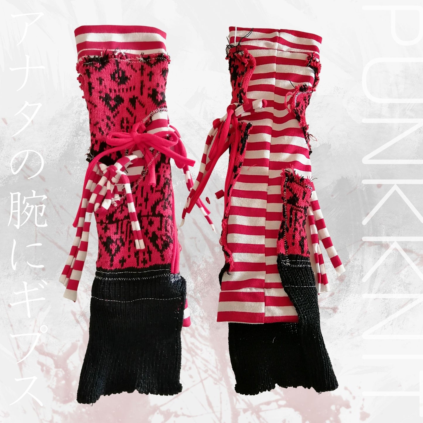 Blabla World Original Punk Knit Design Stripe Arm Cover -Sold individually