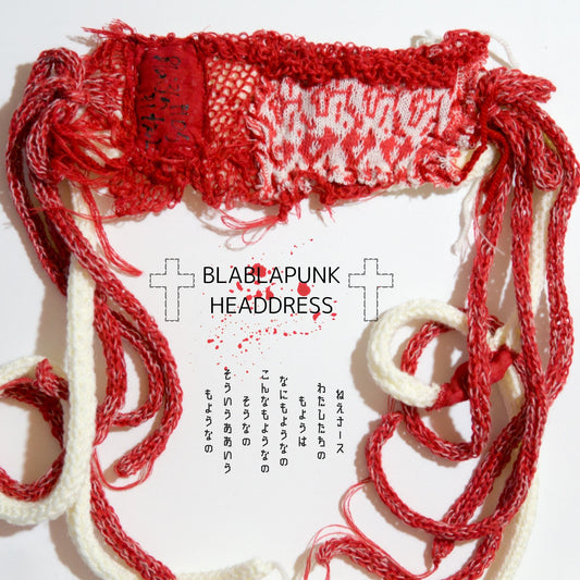 Blabla Original Gothic Punk Knit  Lolita Fashion Headdress Handmade