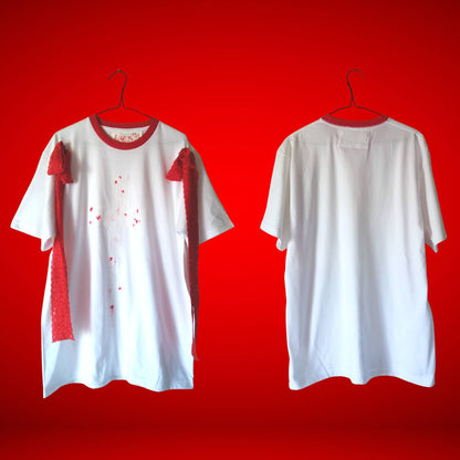 Weißes Kreuz Farbe Yamikawaii Harajuku Modekrankheit T-Shirt