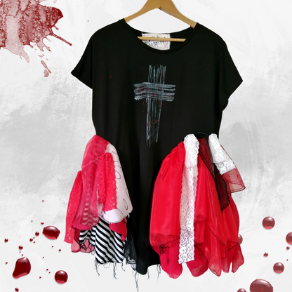 Gothic and Lolita Tshirt-Dress 　