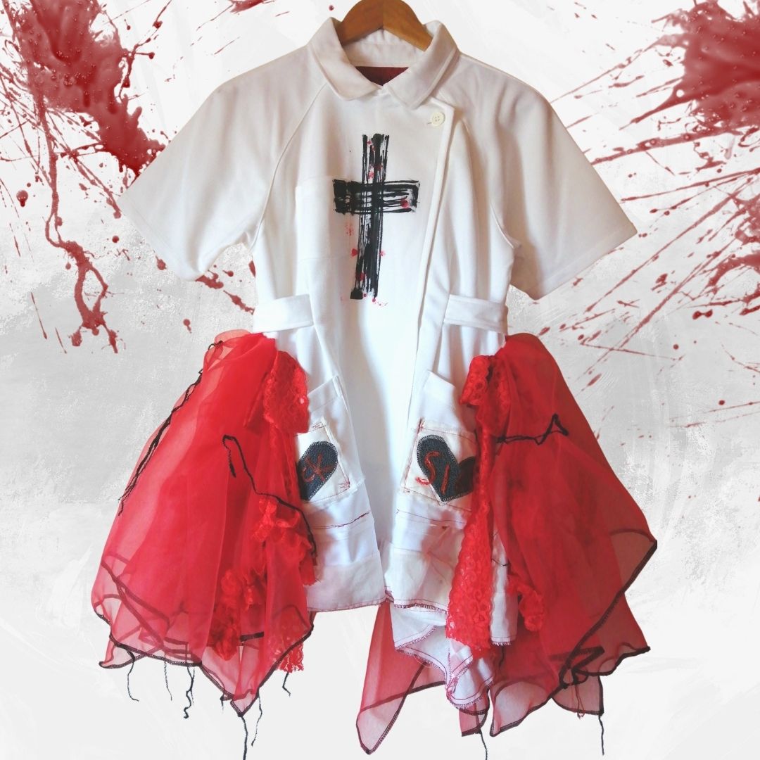 Medical Lolita J-Fashion Sick Sickness Nurse Dress! Back Wings Design