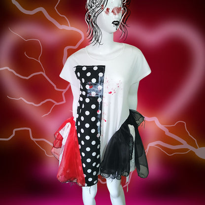 Gothic und Lolita Fashion T-Shirt-Kleid